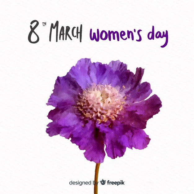 Floral women's day background