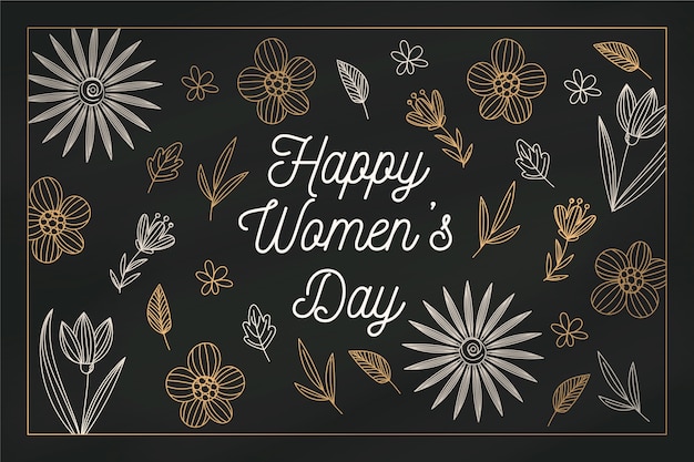 Floral women's day background