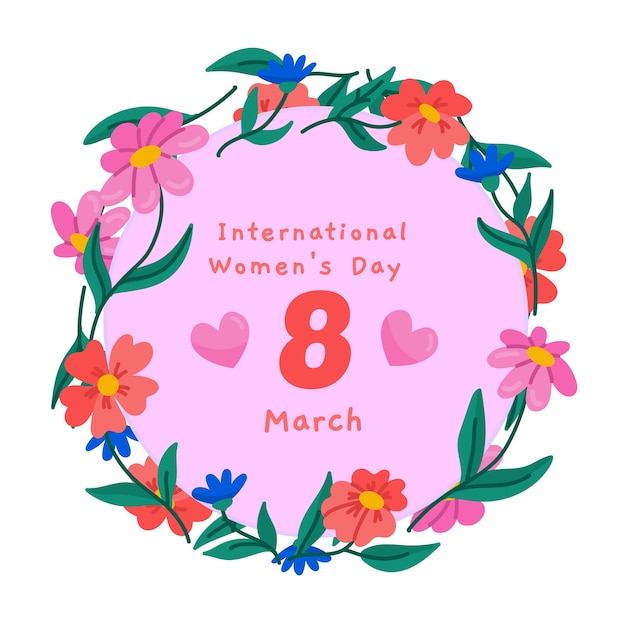 Free vector floral women's day concept