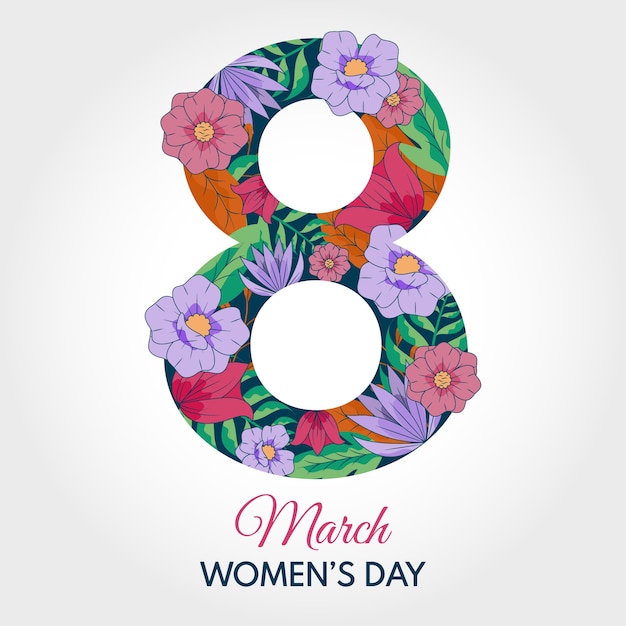 Floral women's day wallpaper