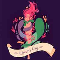 Бесплатное векторное изображение Цветочный женский день