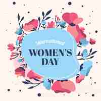 Free vector floral women's day