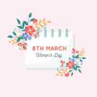 Free vector floral women's day