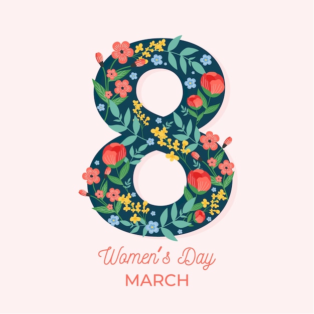 Free vector floral women's day