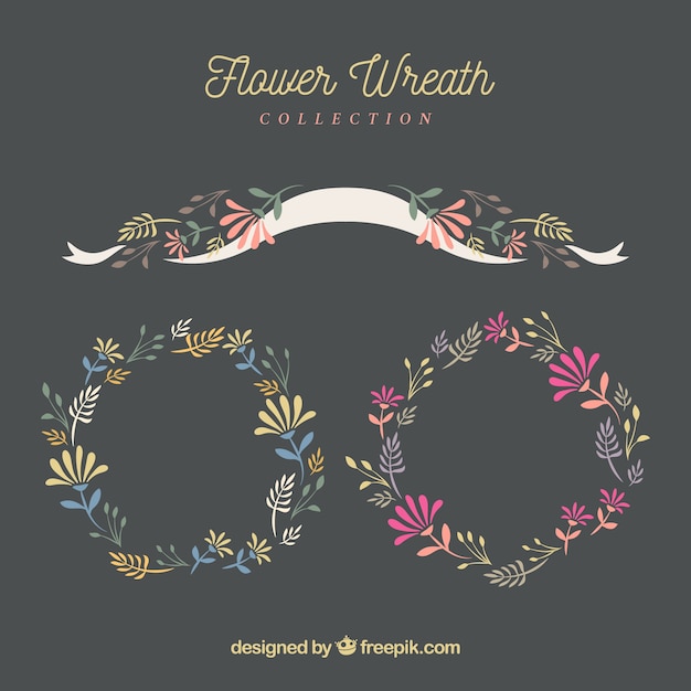 Floral wreath collection