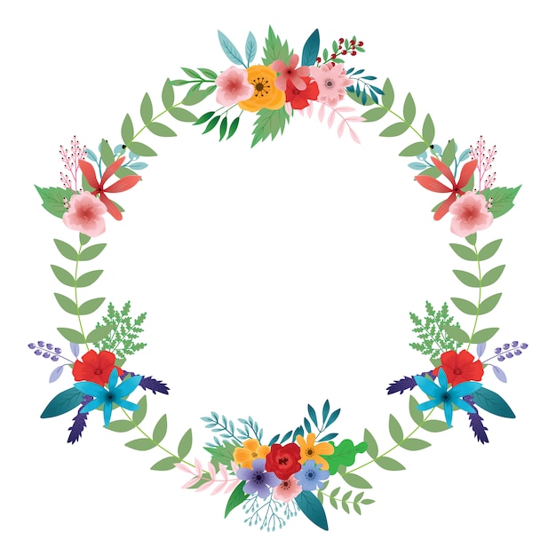 Floral wreath design