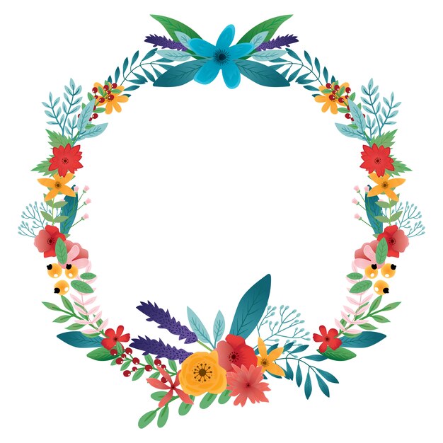 Floral wreath design