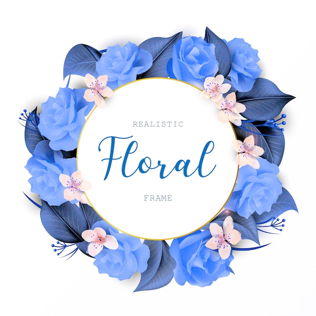 Floral wreath wedding design