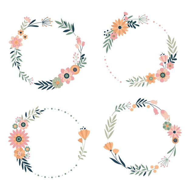 Floral wreaths collection