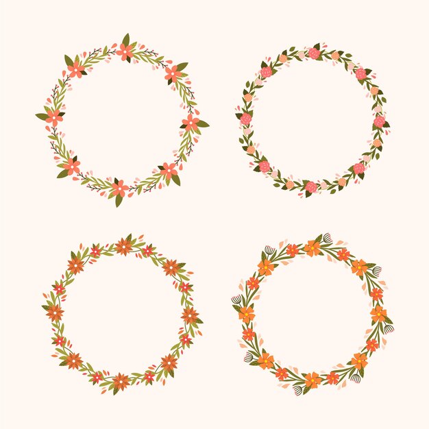 Floral wreaths collection