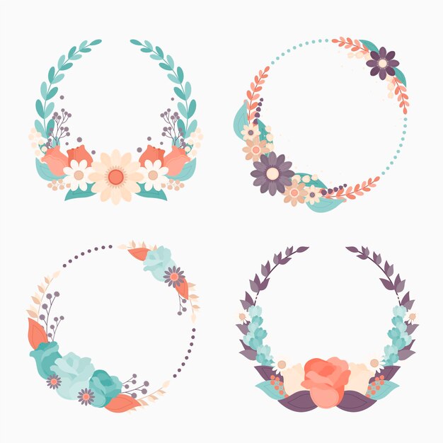 Floral wreaths collection