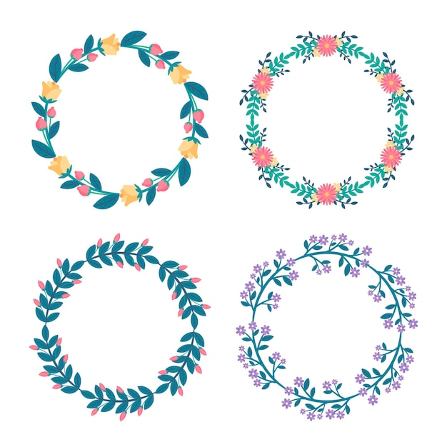 Floral wreaths collection