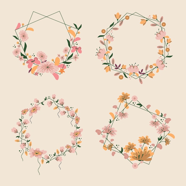 Floral wreaths collection