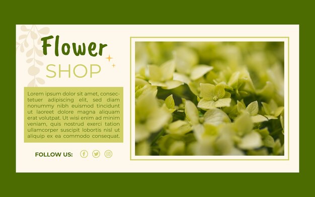 Florist social media promo template