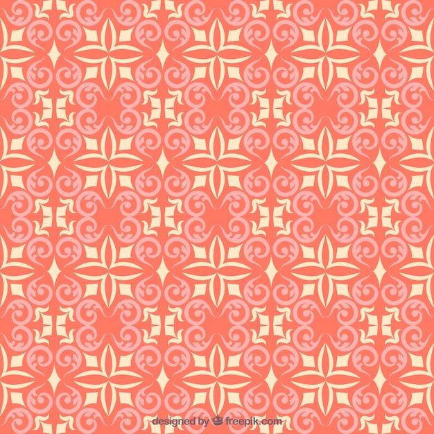 Free vector flourish red pattern