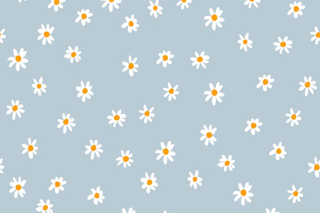 パステルカラーの水彩画の花の壁紙 無料のベクター