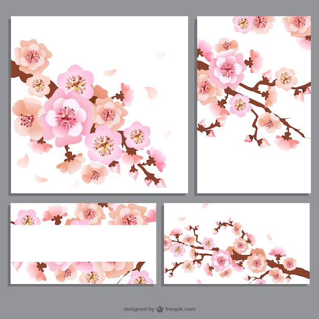 Vettore gratuito banner flower pack