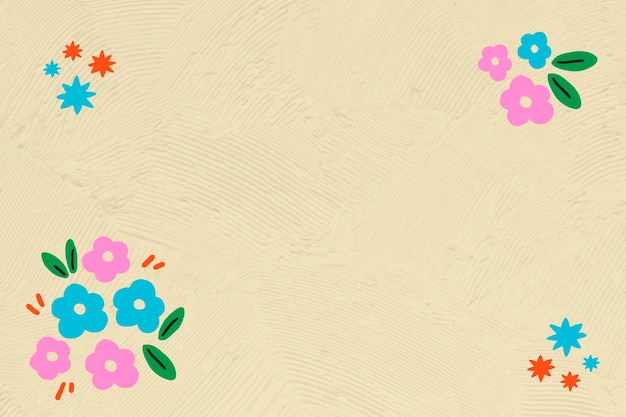 Flower border frame editable vector