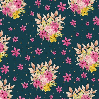 ピンクの花柄の壁紙 無料のベクター ピンクの花柄の壁紙 無料のベクター