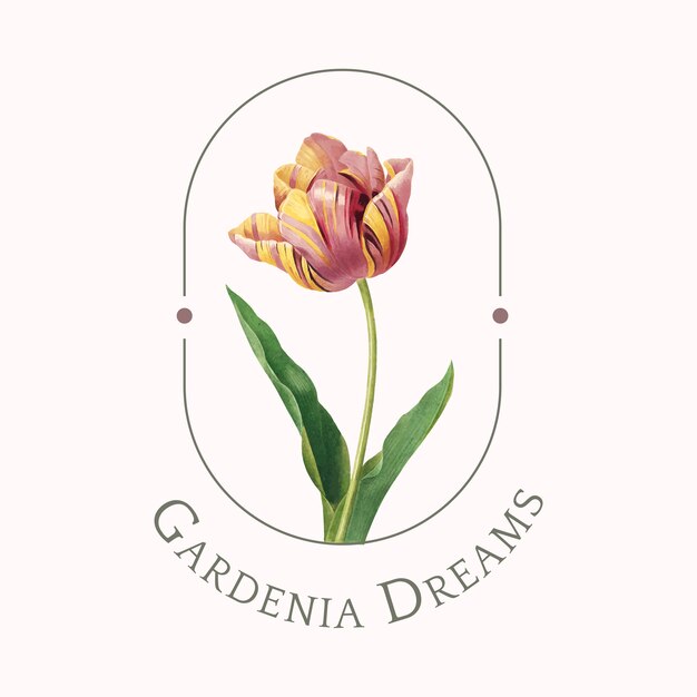 Шаблон логотипа Цветочный бренд