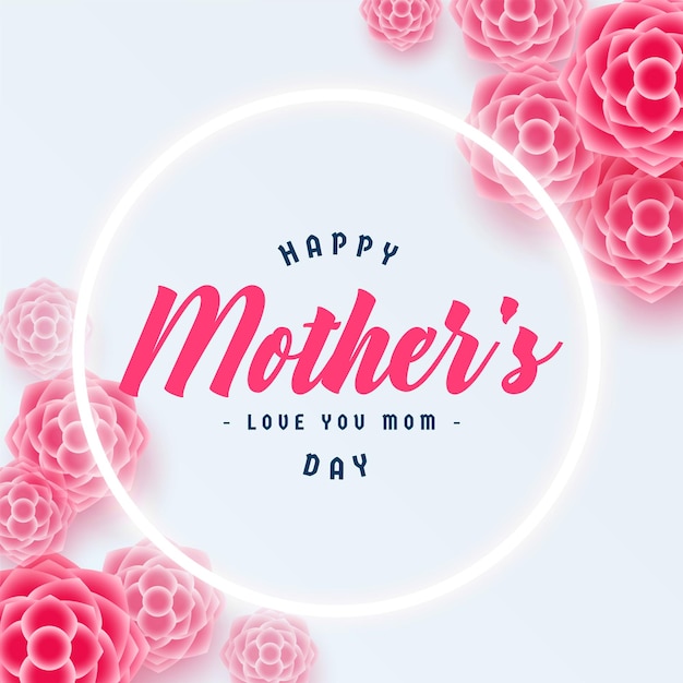 Flower card for mother's day event