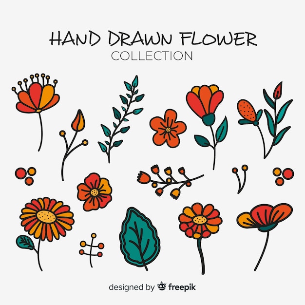 Free vector flower collection