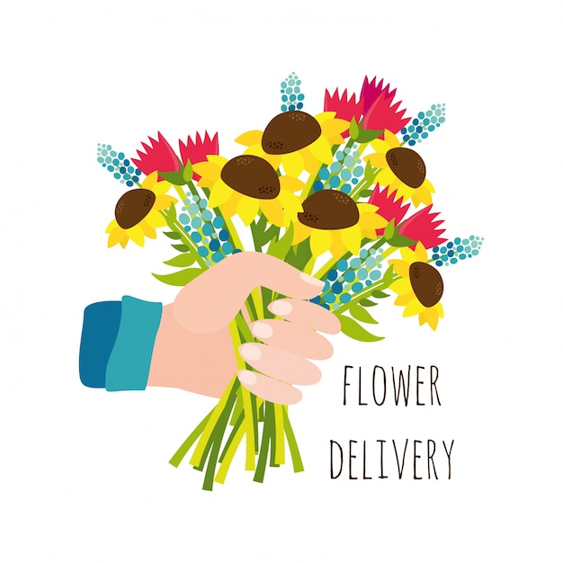 Free vector flower delivery