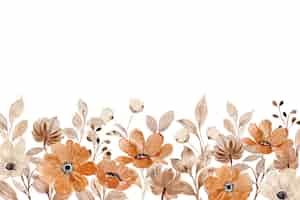 Free vector flower garden background with watercolor