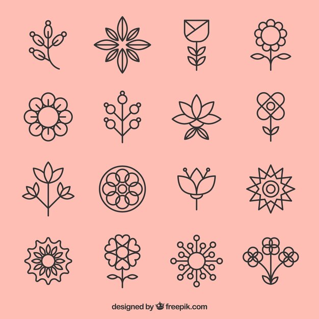 Flower icons