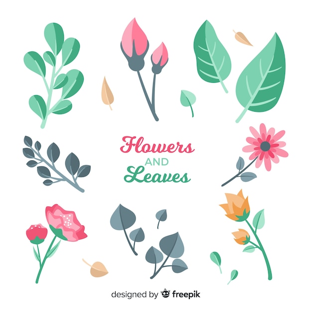 Flower and leaf collection