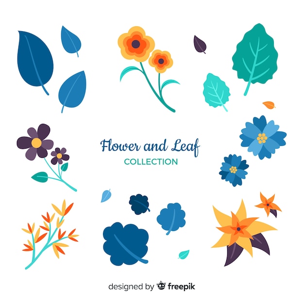 Flower and leaf collection