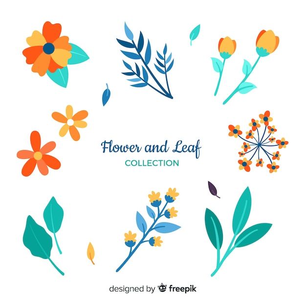 Flower and leaf collection