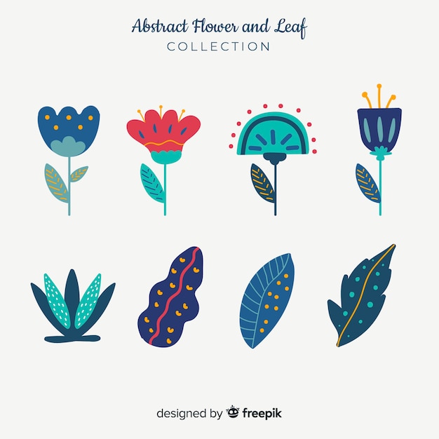flower and leaf collection