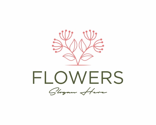花のロゴのベクトル