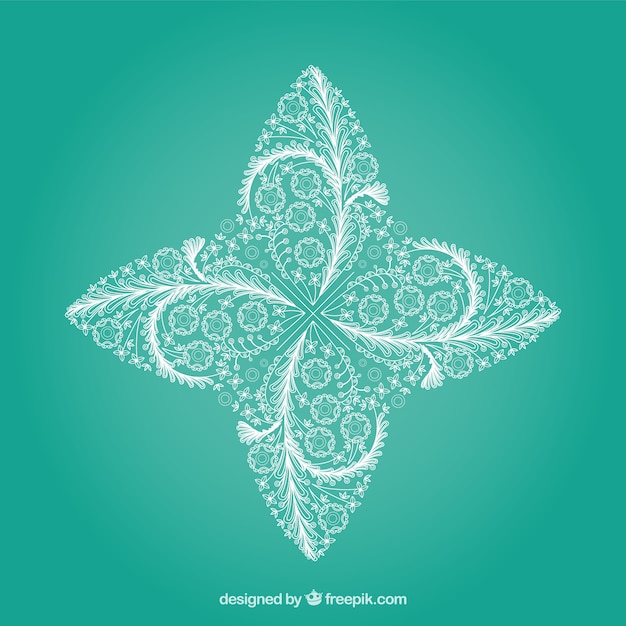 Free vector flower made of lace