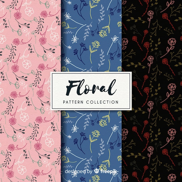 Free vector flower pattern collection