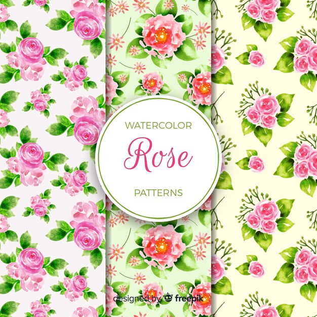 Free vector flower pattern collection