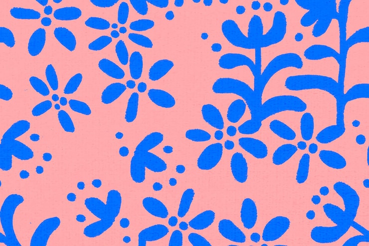 Free Vector flower pattern ethnic background vector, vintage design
