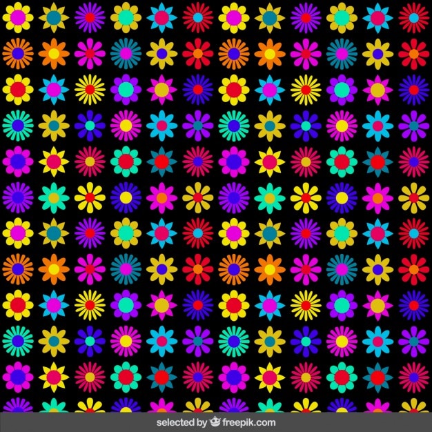 Vettore gratuito flower pattern potere