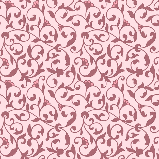 Free vector flower seamless pattern background. elegant texture for backgrounds.