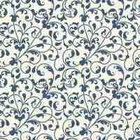 Free vector flower seamless pattern background