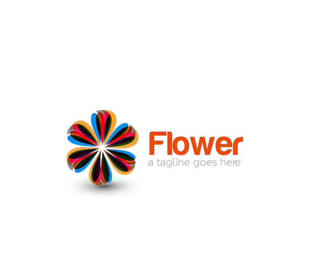 Flower shop logo template Branding Identity Corporate design