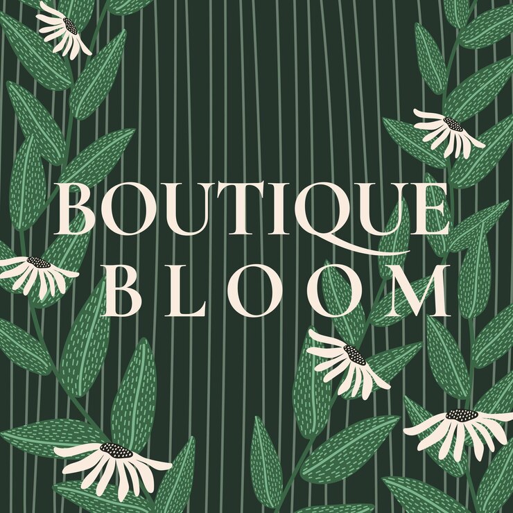 Free Vector flower shop template vector for social media post
