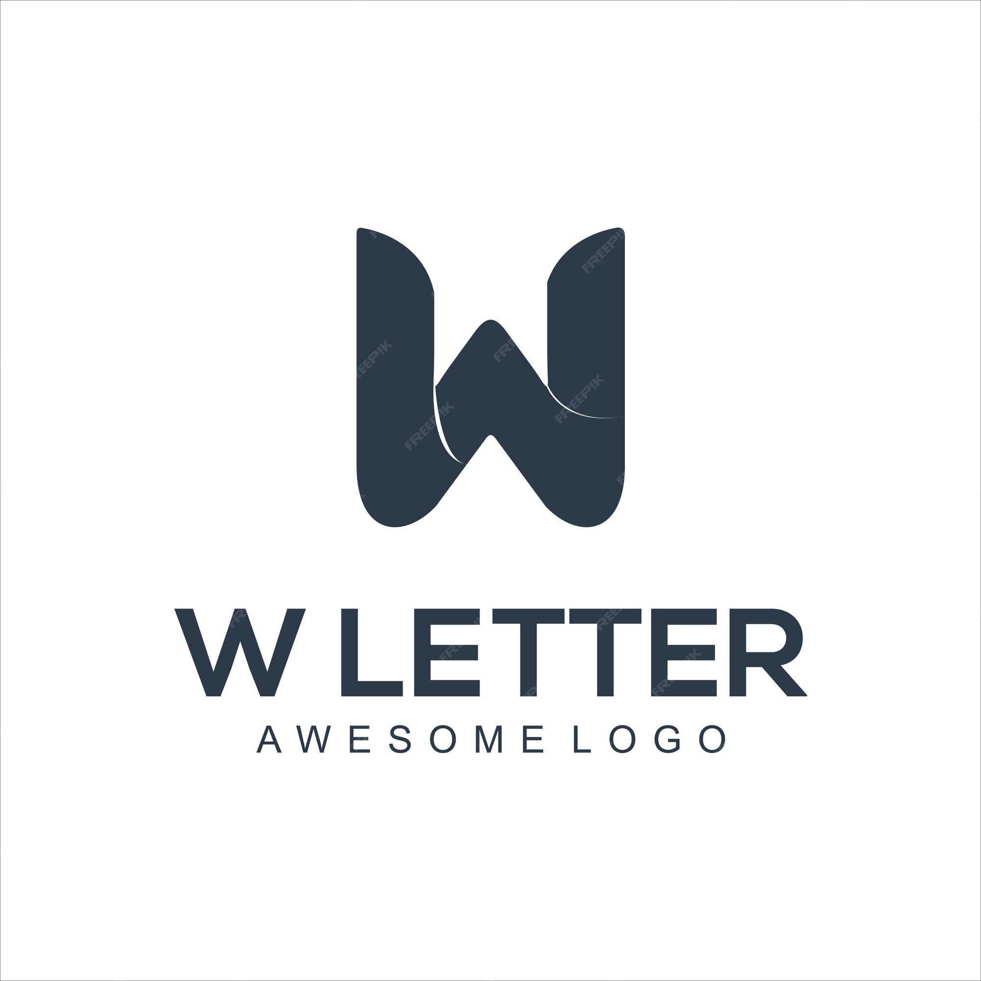 W letter business corporate logo Royalty Free Vector Image