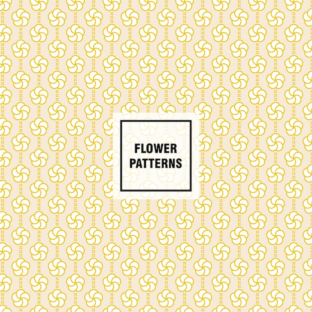 Flower vector pattern for decorating web page background and surface textures