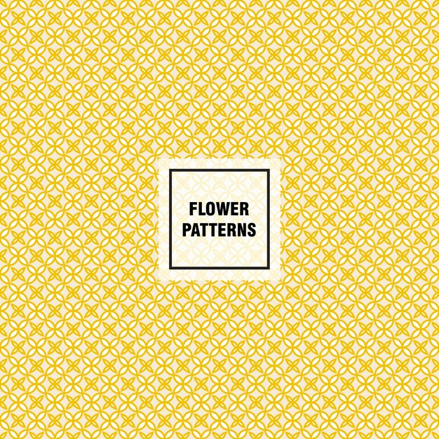 Flower vector pattern for decorating web page background and surface textures