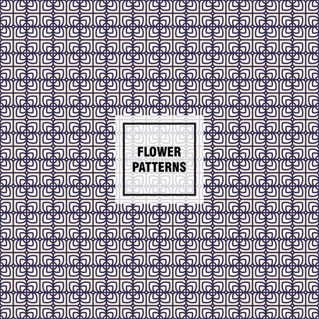 Flower vector pattern for decorating web page background and surface textures