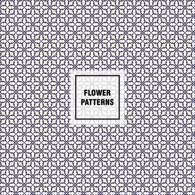 Flower vector pattern for decorating web page background and surface textures