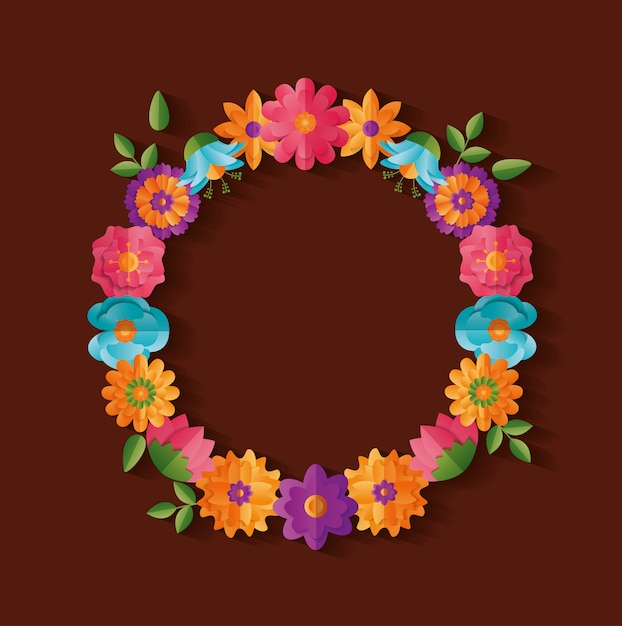 Flower wreath decoration