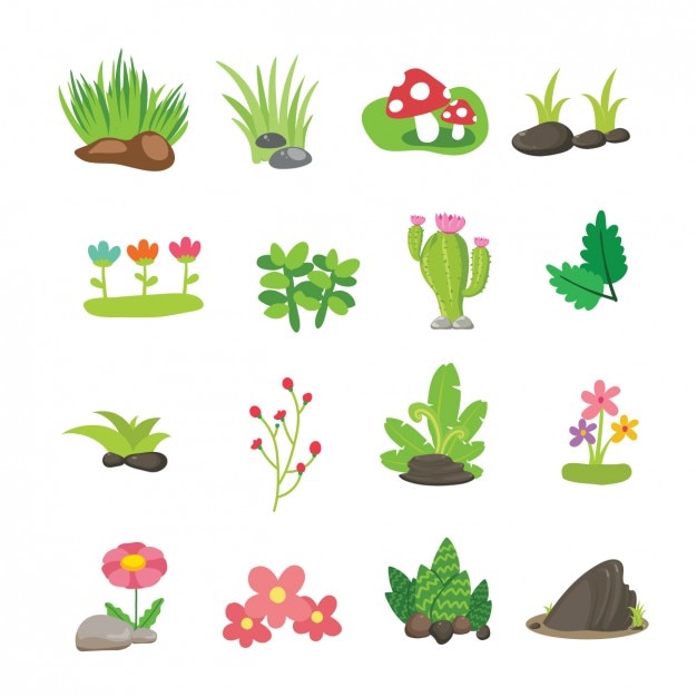 無料Vector 花と枝コレクション